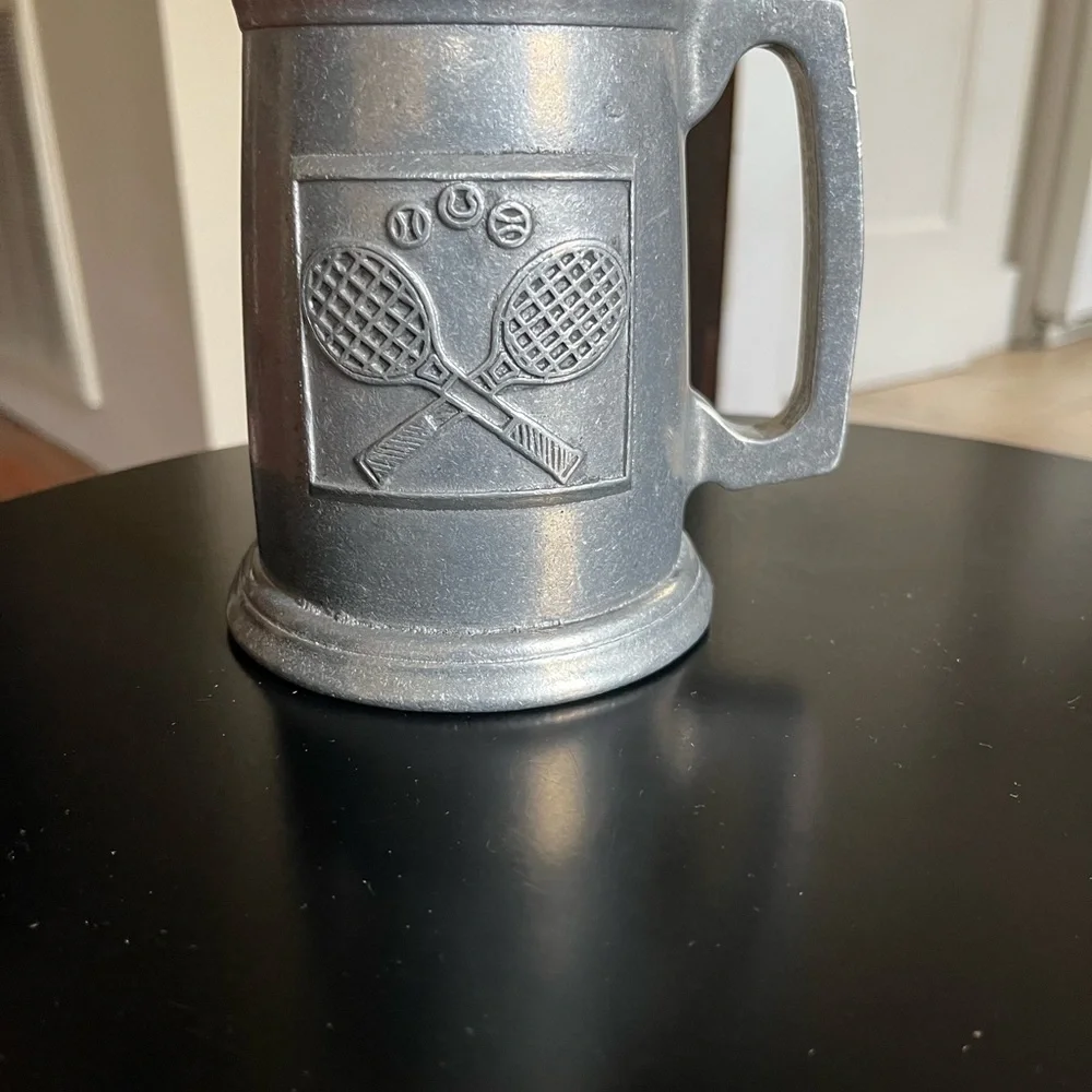 Vintage Catson Freeport Pewter Tennis Pint Tankard Stein Mug - Picture 3 of 9
